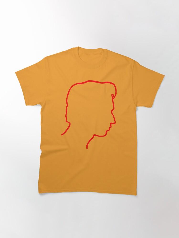 Depeche Mode Alan Wilder Recoil Profile Red Outline Black Background Classic T-Shirt