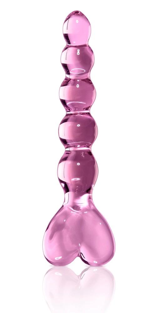 Icicles - Ball Glass Dildo with a Heart
