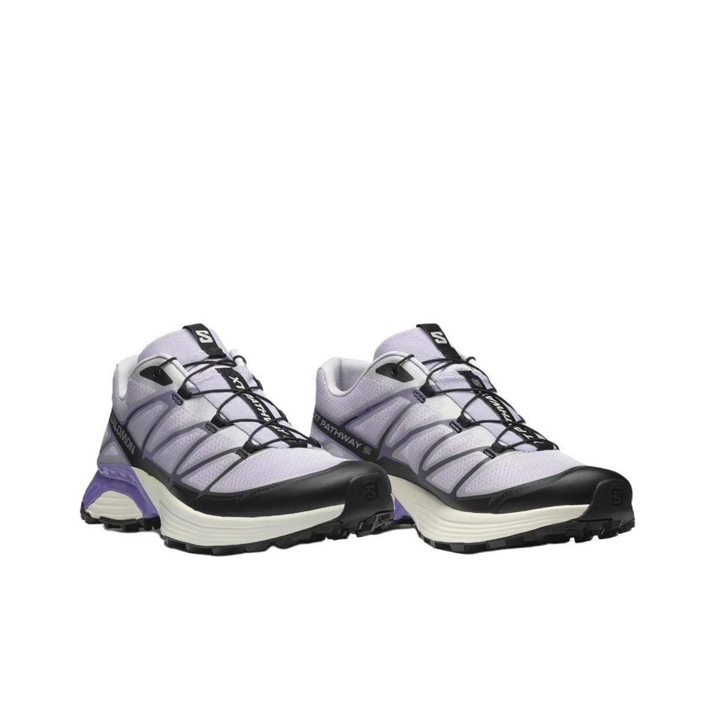 SALOMON Xt-Pathway 2 Bequeme Vielseitige Stoßdämpfende Rutschfeste Low-Top Laufschuhe Unisex Sneaker Lila Silber L47687100