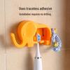 Elephant Wall-Mounted Toothbrush Holder Set