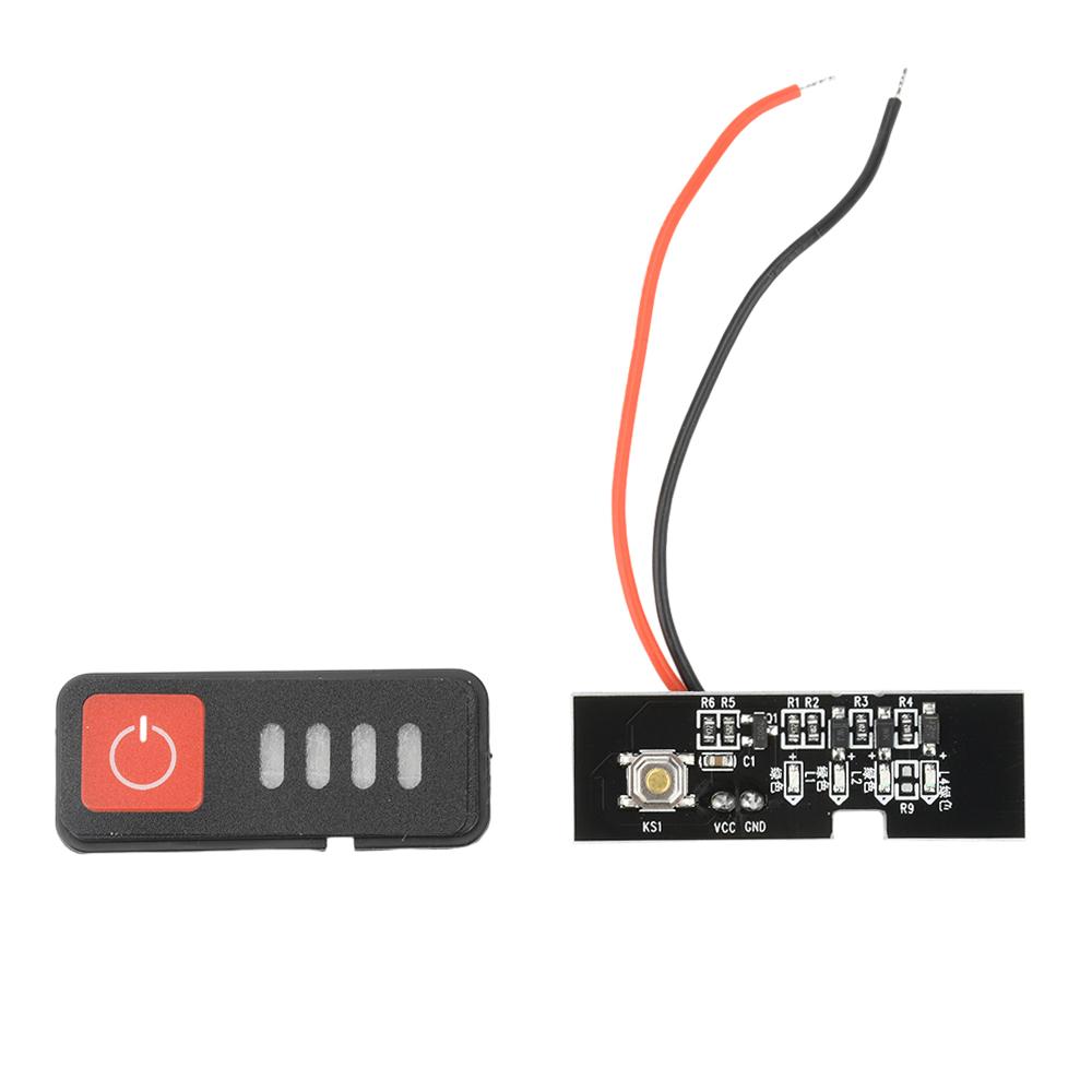 

Индикатор заряда батареи 18 В/21 В Трехламповый индикатор задержки выключения Питание Корпус батареи Универсальные аксессуары Индикация емкости батареи