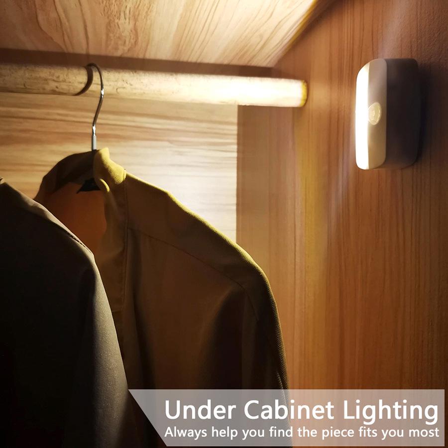 Smart LED Body Sensor Night Light for Stairs, Wardrobe, Cabinet, Drawers & Bookcases