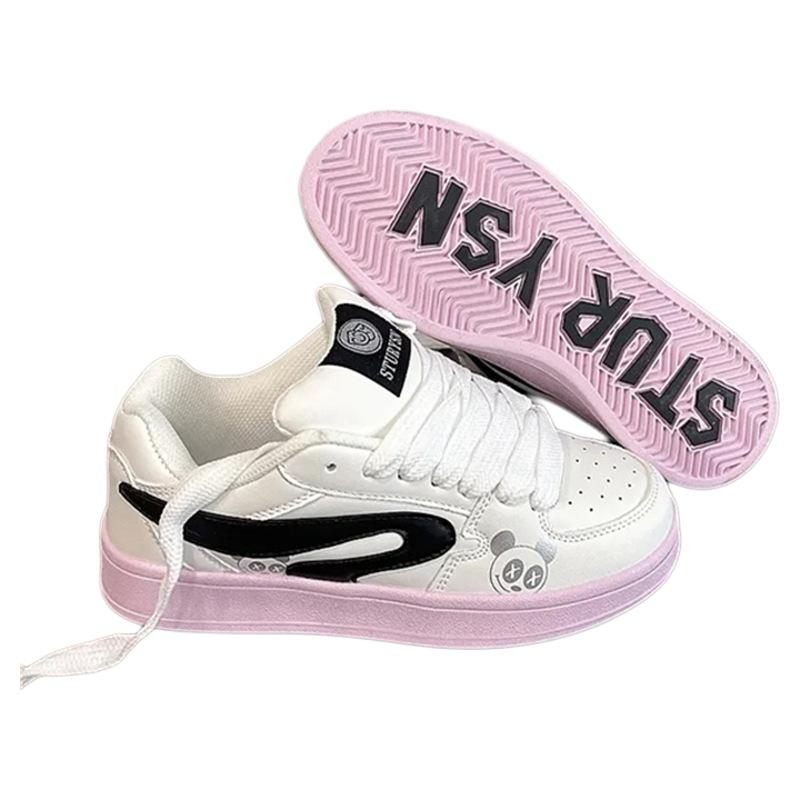 Original Girl's Heart Beige Bread Shoes Women's Ins Tide 2025 Autumn New Board Shoes Versatile Casual White Shoes Tide