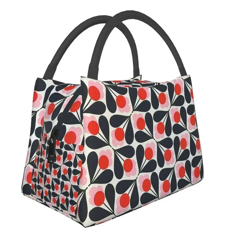

Orla Kiely Stem Sprig изолированные сумки для ланча для пикника на открытом воздухе скандинавский узор портативный термохолодильник ланч-бокс для женщин 28x17x16CM чистый