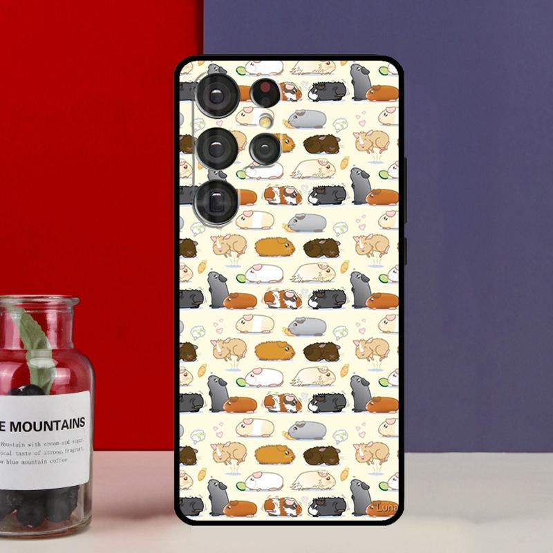 Pattern Guinea Pig Cute Funda Case For Samsung Galaxy S25 Ultra S9 S10 S20 S21 S22 Plus S23 Ultra S24 FE Phone Cover