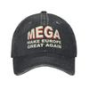 Make Europe Great Again Washed Baseball Cap Fashion Sun Hip Hop Hats Summer Unisex WoUnisex Running Hippie Baseball Caps