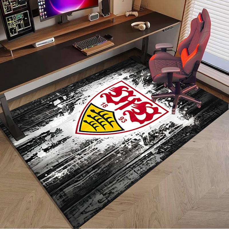 Vfb Fc Crest Printed Area Rug for Office, Chair Rug, Decorative Carpet Floor Mat, Large Size Fan gifts Christmas gifts