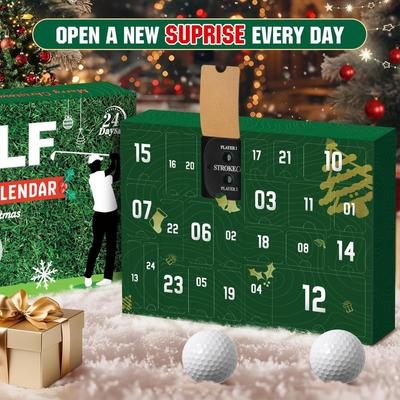 Christmas Golf Advent Calendar Christmas 24 Days Countdown Gift Box Golf Supplies Christmas Gifts For Boyfriend Father