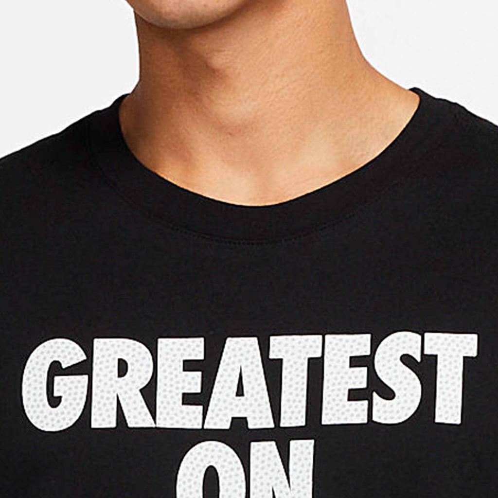 Nike Greatest On Earth Letter Logo Print Casual Short Sleeve T-Shirt Men Tops Black DJ3716-010