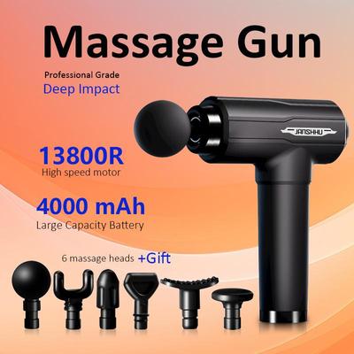 Professional Grade Muscle Massage Gun Deep Tissue Impact Athlete Relaxation Electric Back Massager Lactic Acid Breakdown Soreness Relief Fascia