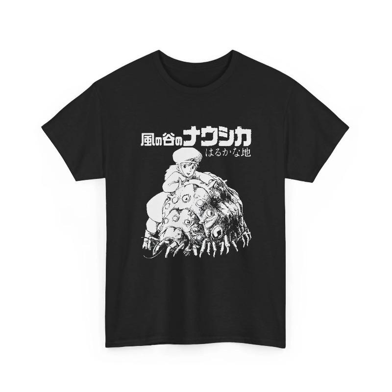 

T-Shirt Hayao Miyazaki Ohm Graphic Top Summer Men s and Women s Loose and Breathable T-shirt Top S
