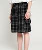 TENER Checkered Bermuda Cargo Banding Pants Black
