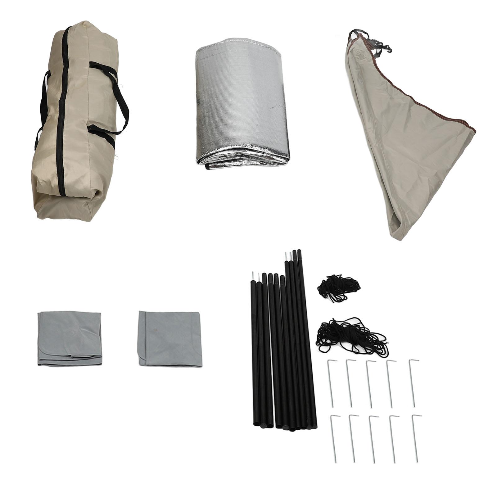 

Folding Tent 2 in 1 Waterproof Full Automatic Quick Easy Setup Portable Camping Tent with Canopy Window for Hiking