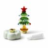 Rotating Base Christmas Tree Ornament Star Topper Christmas Tree Statue  Home Decor