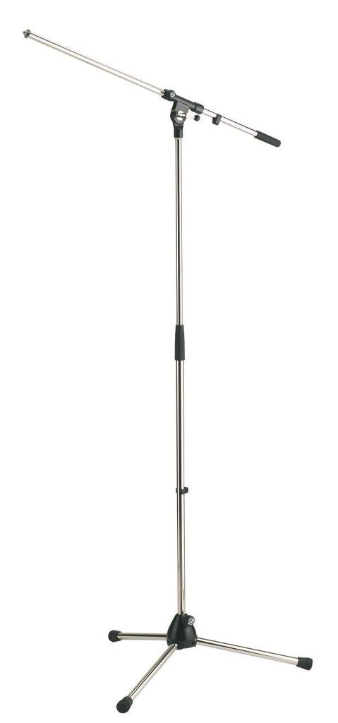 K&M ST-2102C Boom Microphone Stand (21020), Height: 9001605mm, Chrome