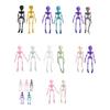 2/5Pcs 3D Printed Skeleton Refrigerator Magnet Halloween Poseable Skeleton Figurine