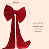 Red Velvet Bowknot: Large New Year & Christmas Decoration for Mall & Photo Background