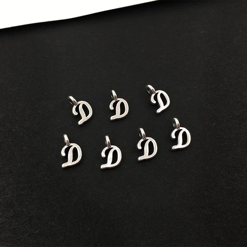 26 Alphabet Alloy Pendants for DIY Bracelets, Necklaces, Earrings & Charms