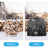 Waterproof Heavy Duty Outdoor Dust Cover for Semi-Circular Firewood Rack Uv Sunscreen Protection Rain-Resistant Storage Solution