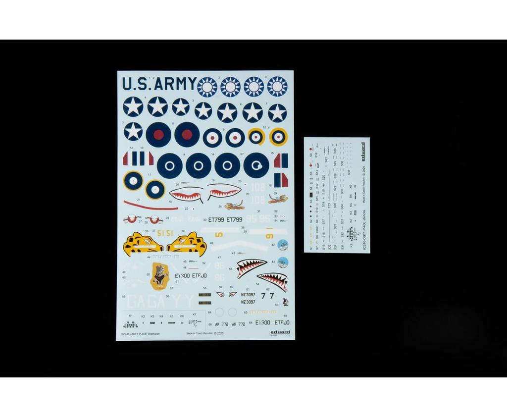 Eduard Profipack Warhawk Plastic Model Kit EDU82241 1/48 P-40E (Airplane)