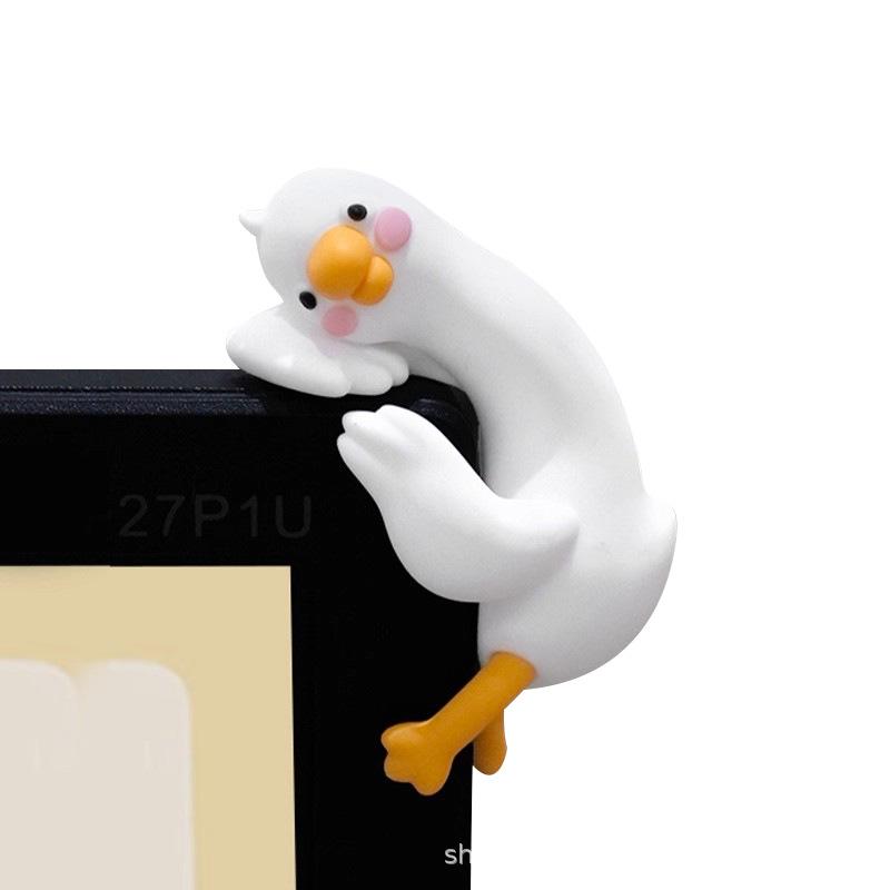 Work is Tiring - Duck Desk Sculpture for Car Console or Office Mood Booster