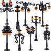 MOC Halloween Building Blocks Model Decorations Medieval Witches Vampires Thrones Kitchen Street Lamps Tombstones Toy Gift S025