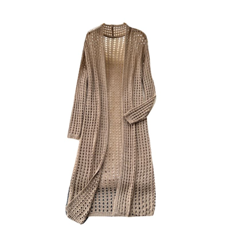 Korean Style Mid Length Long Length Knitting Cardigan Outer Wear Summer Shawl