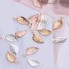 Mini Leaf Pendant Accessories for DIY Necklaces & Bracelets, 6x13mm, Handmade Adornments