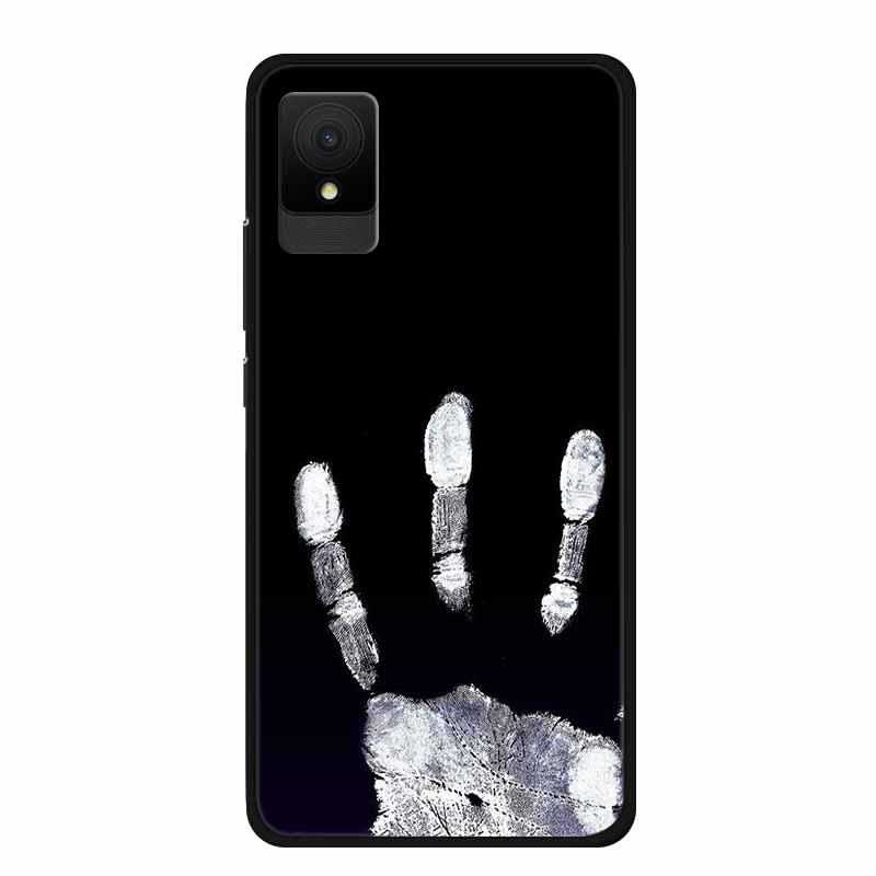 Für TCL 505 Handyhüllen Rückabdeckung Für TCL 502 Schwarzer Rand Silikon TPU Funda für TCL505 Marmor Weiche Hülle Bunte Hülle Bumper