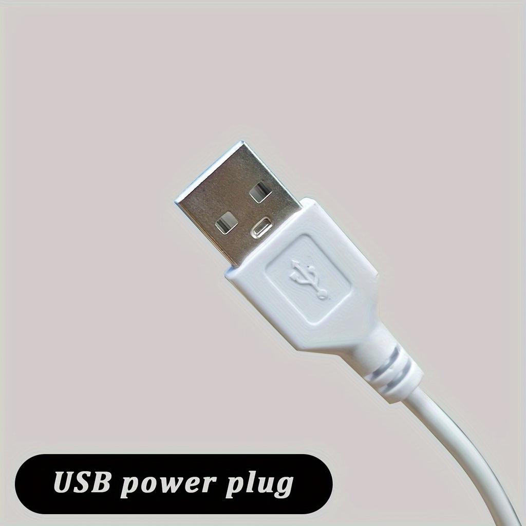 1 stk roterende vannrippel nattlys, USB nattlampe, RGB 16 fargespinn Creative flamme-atmosfærelampe ved sengen