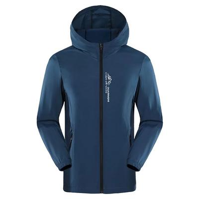 Herren Sommer Kapuzenjacke Lässig Dünn Sonnenschutz Langarm Locker Sonnenjacke