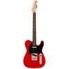 Squier by Fender Squier Electric Laurel Black Torino with Soft Case Sonic™ Telecaster® Guitar, Fingerboard, Pickguard, Red,