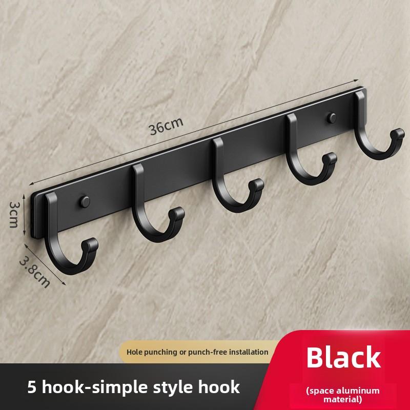 

Настенные крючки без отверстий 6Hooks чёрный