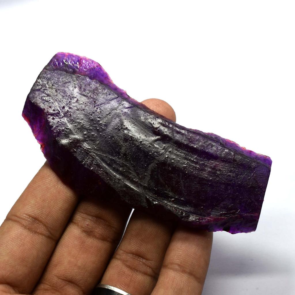 41 Ct Stunning Quality Natural Purple Sapphire Gemstone Uncut Rough CERTIFIED