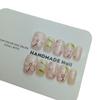 Dreamy Spring Floral Wearable Nail Stickers: Hand-Painted, Fresh Whitening Manicure Design