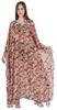 Moomaya Hooded Caftan For Women's Long Printed Bikini Cover Up Summer Turkish