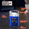 2025 New Creative Transparent Shell Electronic Pulse Lighter Portable Double Arc Windproof Men's Electric Cigarette Gift