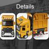 1:50 Alloy City Heavy Trailer Dump Truck Model Toy Car Sound Light Sanitation Garbage Trucks Transport Models Children's Gifts