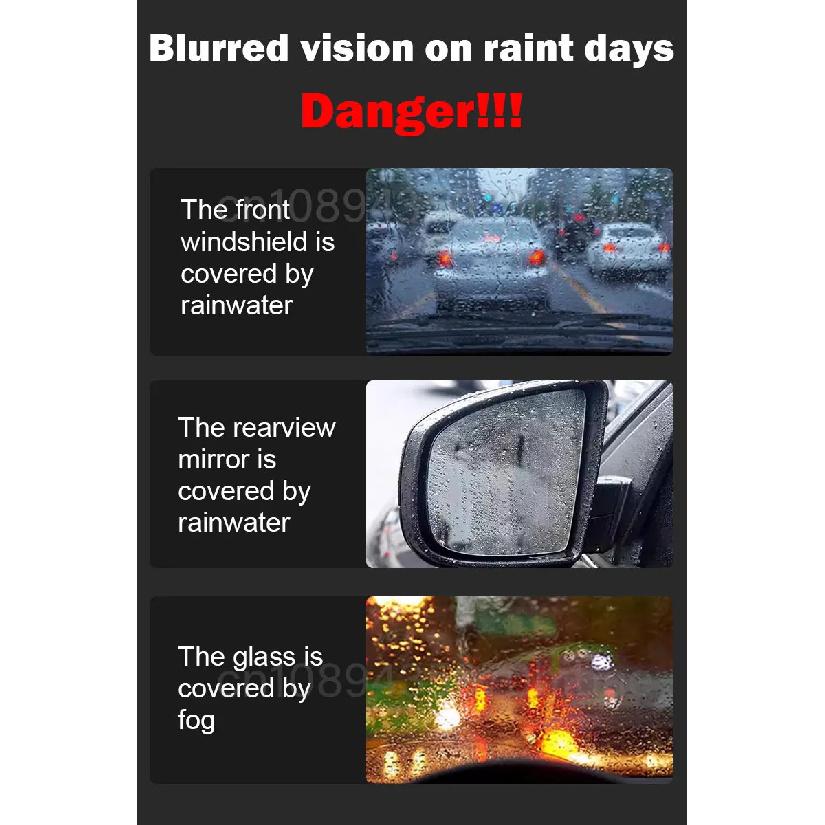 Car Glass Anti-rain Water Spray Repellent Nano Coating Hydrophobic Waterproof Agent Oil Film Removing Auto Glass Film Agent