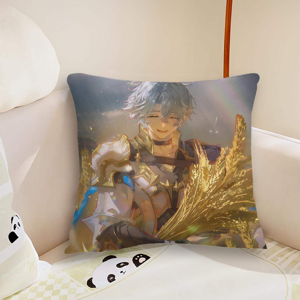 Game Honkai Star Rail Phainon cushion cover Plush Fabric Soft Double Sided Print Sofa Cushion Cover Throw Pillow Covers