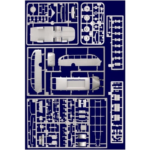 Roden 1/72 Scale German Opel Aero Provaganda Tourist Bus 1937 Plastic Model Kit RE72724