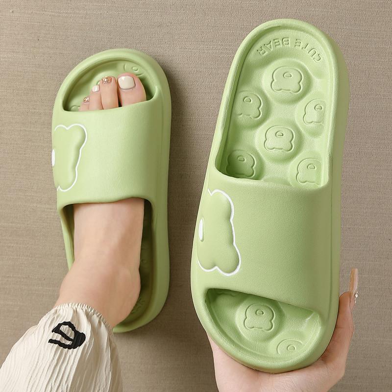

Silent non-slip cool slippers women s four seasons 2025 new home indoor thick bottom couple eva sandals men 44-45 [Standard code - inner length 275mm] сірий колір