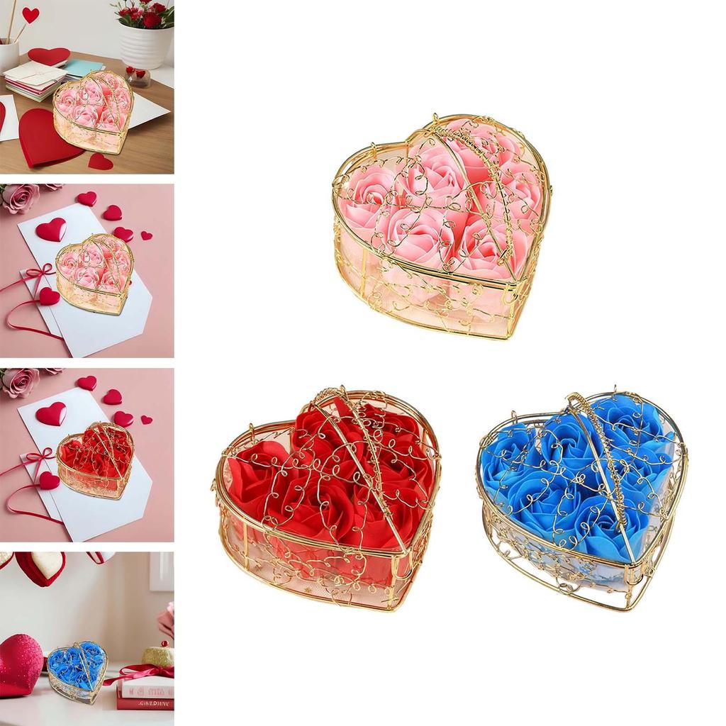 Artificial Rose Soap Decoration Scented Bath Gift for Her Girlfriend Women Girls