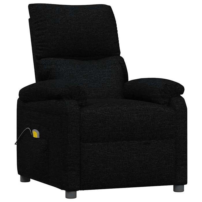 VidaXL Fauteuil de massage Noir Tissu 342461