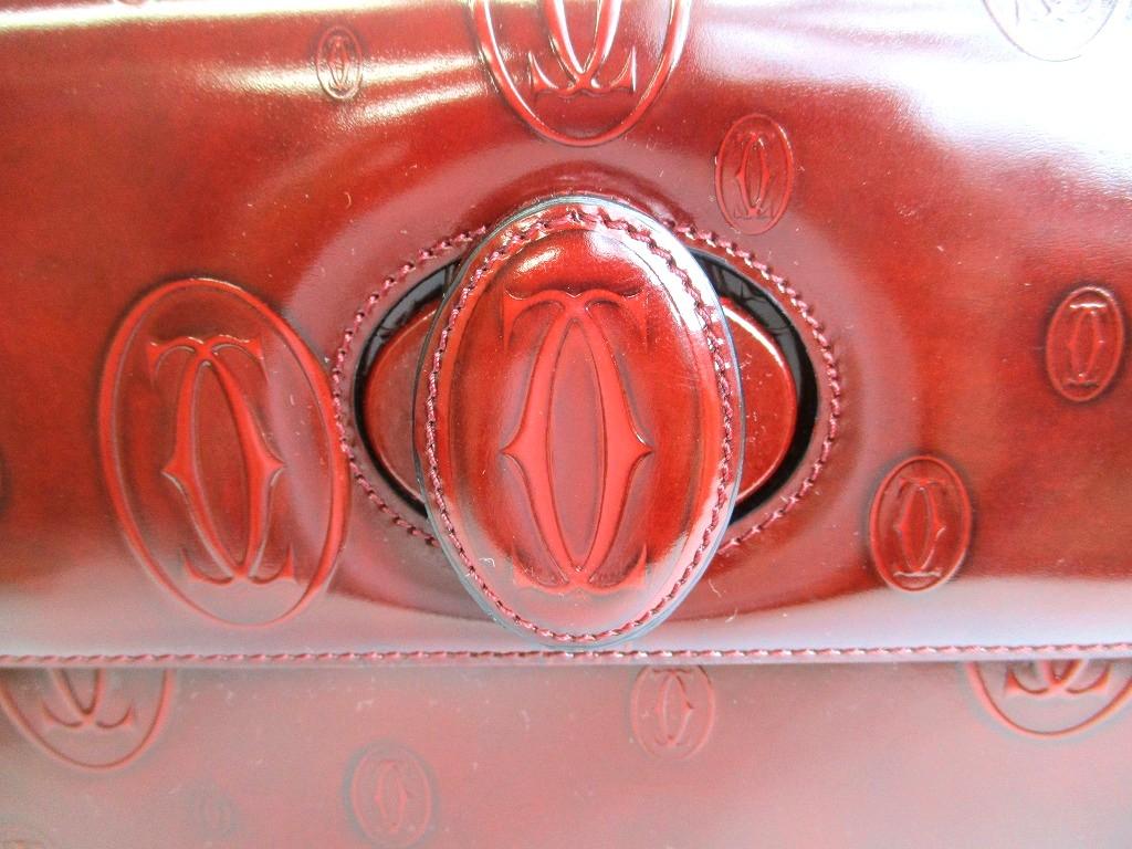 Authentic Cartier Leather Bordeaux Happy Birthday Hand Bag Purse #a881  Refurbished