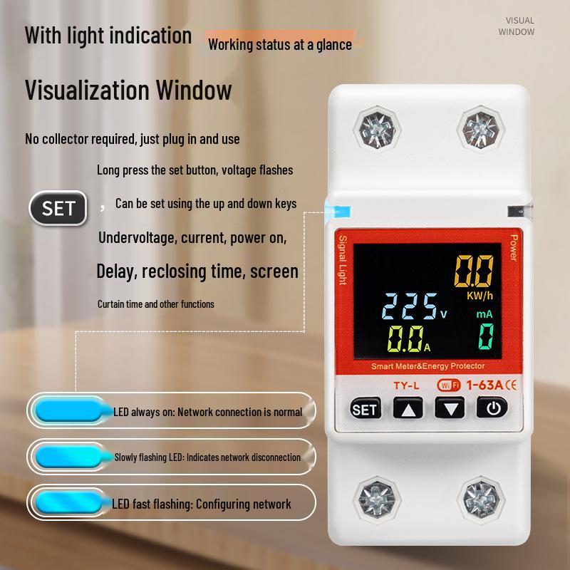 Tuya WiFi Smart Circuit Breaker: Remote Control, Timing, Prepayment, and Leakage Protection Switch