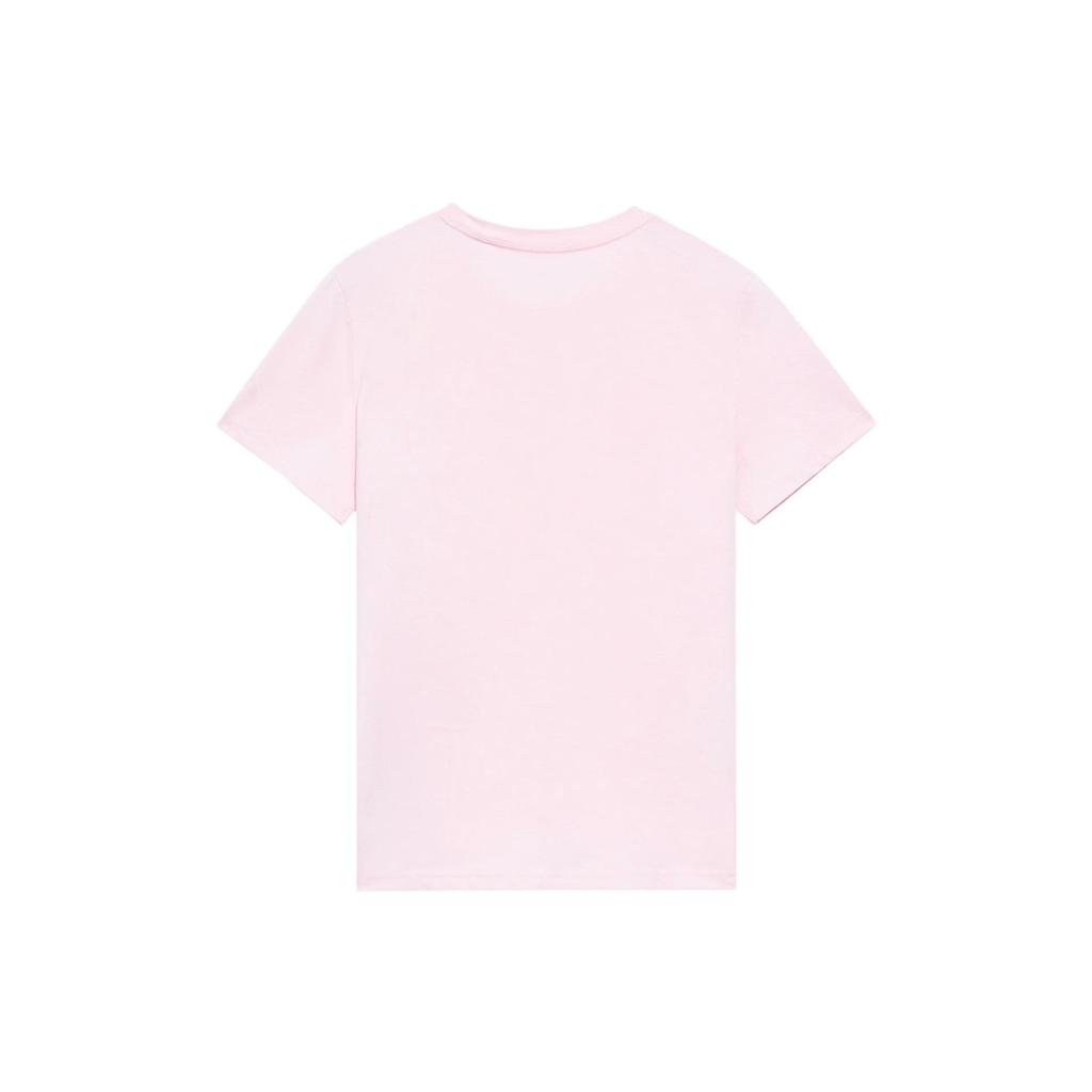 Li Ning Sakura Serie Casual Ademend Sakura Print Korte Mouw T-Shirt Dames Tops Roze AHSS914-2