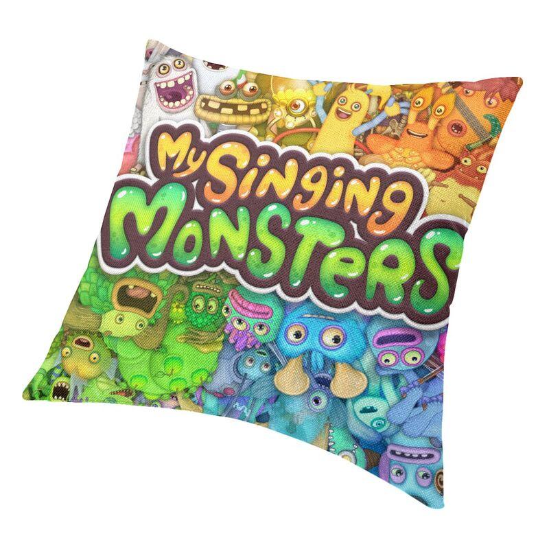 Fashion My Singing Monsters Game Anime Cartoon Throw Pillow Cover Home Decorative Custom Square Cushion Cover 45X45 Pillowcover