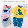 100% Cotton Kids Underwear Set Long Sleeve Thermal Pajamas for Boys & Girls Baby Loungewear Fall/Spring Sleepwear (2-8Y)