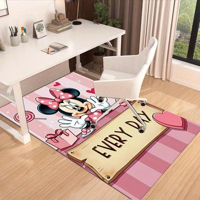 1 pc. Tapis Cadeau Quotidien Mignon Minnie Mouse pour Chaise de Bureau à Domicile Tapis d'Extérieur Décorationz041160